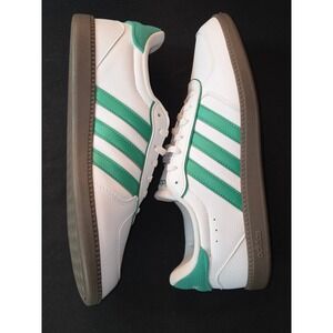 Adidas White Green Stripes Cloudfoam Plus Low Top Sneakers Women US Size 9